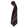 'Colours' satin tie Brown