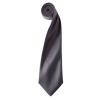 'Colours' satin tie Dark Grey