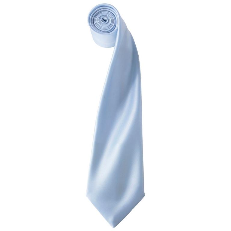 'Colours' satin tie Light Blue