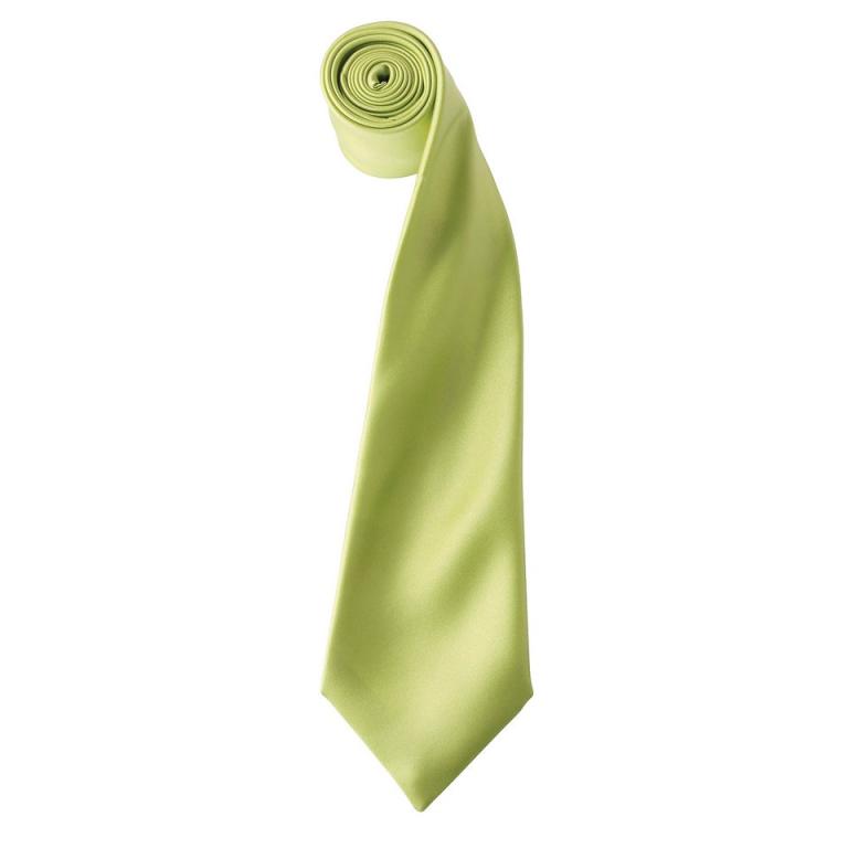 'Colours' satin tie Lime