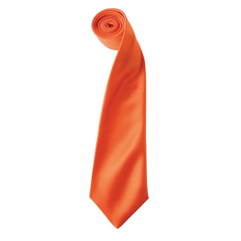 'Colours' satin tie Orange