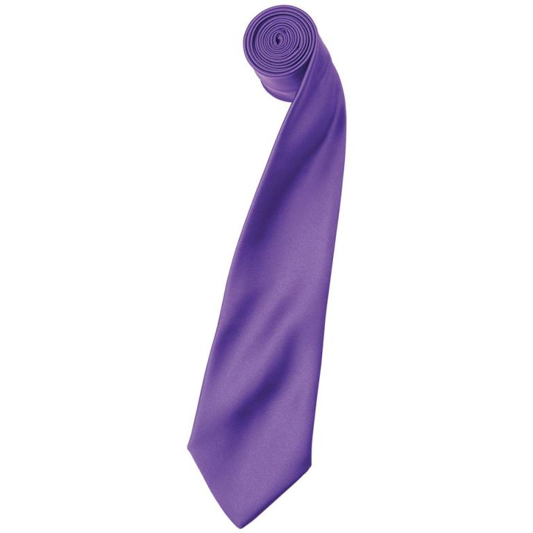 'Colours' satin tie RichViolet