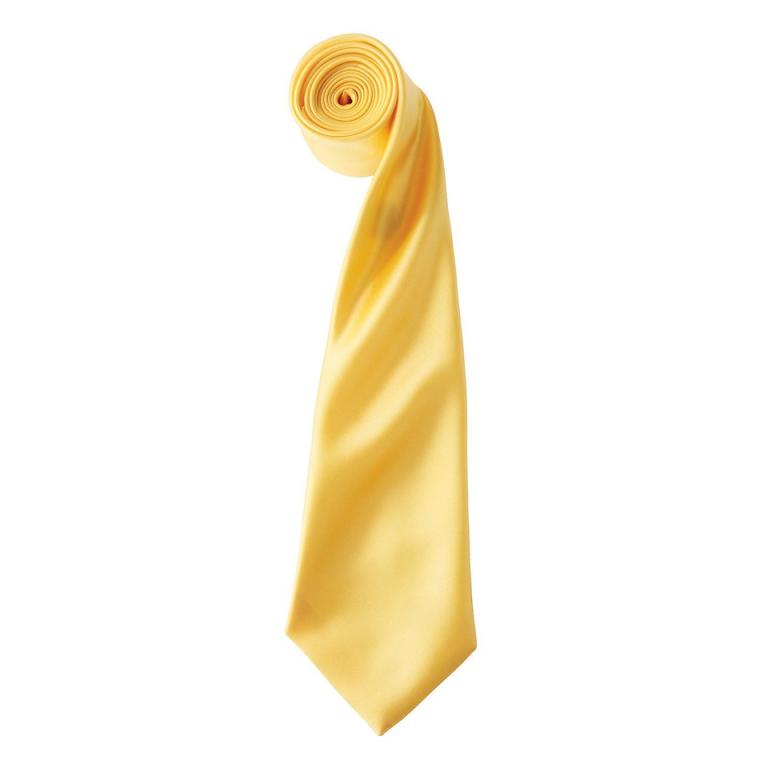 'Colours' satin tie Sunflower