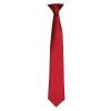 'Colours' satin clip tie Burgundy