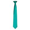 'Colours' satin clip tie Emerald