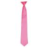 'Colours' satin clip tie Fuchsia