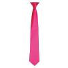 'Colours' satin clip tie Hot Pink