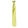 'Colours' satin clip tie Lime