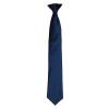 'Colours' satin clip tie Navy