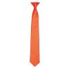 'Colours' satin clip tie Orange