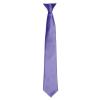 'Colours' satin clip tie Purple