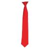 'Colours' satin clip tie Red