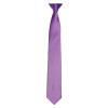 'Colours' satin clip tie Rich Violet