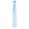 'Colours' satin clip tie Turquoise