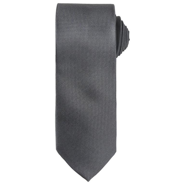 Micro waffle tie Dark Grey