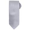 Micro waffle tie Silver