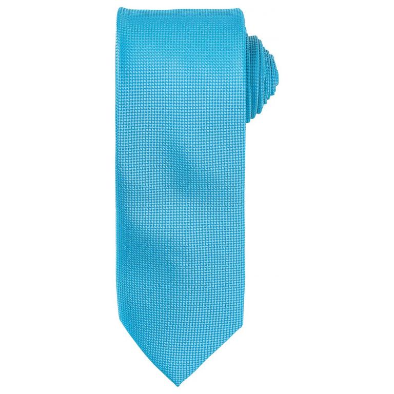 Micro waffle tie Turquoise