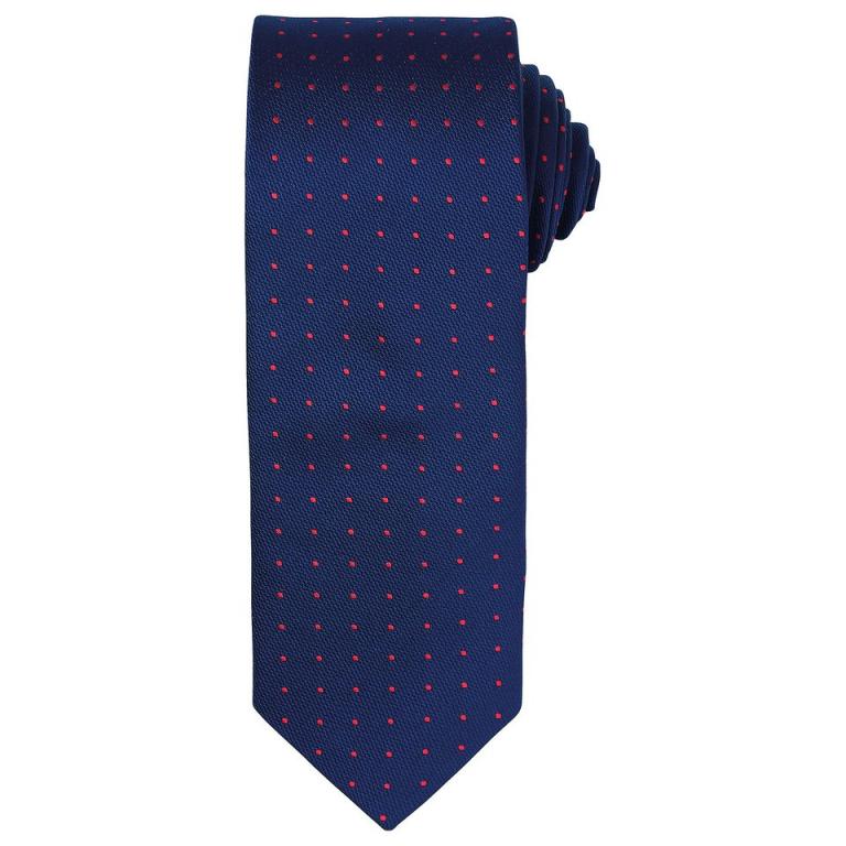 Micro dot tie Navy/Red