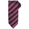 Waffle stripe tie Burgundy/Aubergine