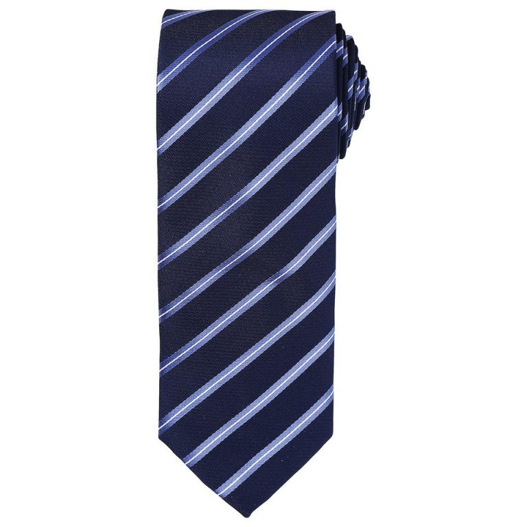 Sports stripe tie Navy/Royal