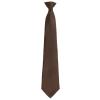 'Colours Originals' fashion clip tie Brown