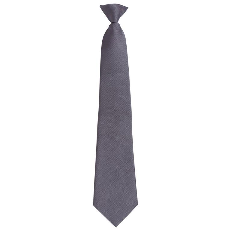 'Colours Originals' fashion clip tie Grey