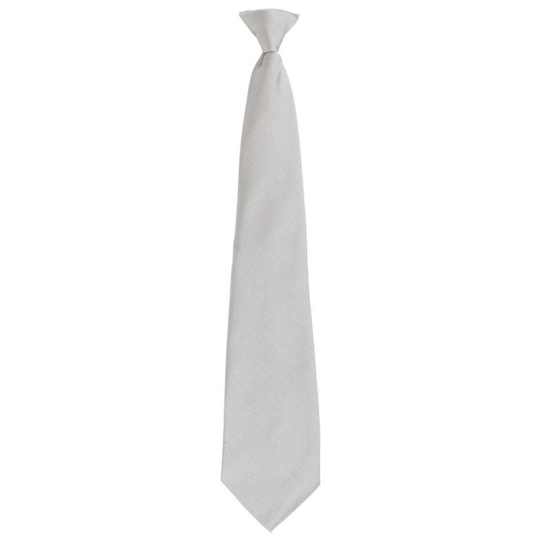 'Colours Originals' fashion clip tie Silver