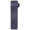 Slim knitted tie Steel