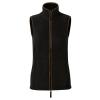 Women’s artisan fleece gilet Black/Brown