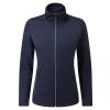 Women's spun dyed sustainable zip-through sweatshirt French Navy