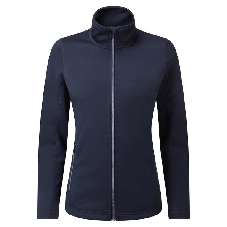 Women's spun dyed sustainable zip-through sweatshirt French Navy