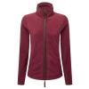 Women’s artisan fleece jacket Burgundy/Brown