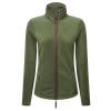 Women’s artisan fleece jacket Moss Green/Brown