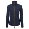 Women’s artisan fleece jacket Navy/Brown