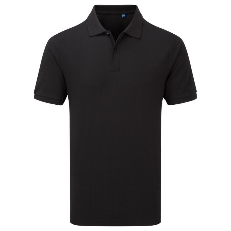 ‘Essential’ unisex short sleeve workwear polo shirt Black