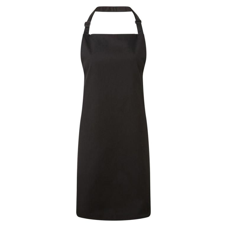 Antimicrobial bib apron Black