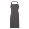 Antimicrobial bib apron Dark Grey