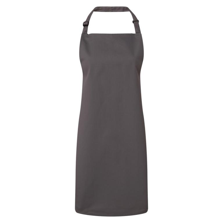 Antimicrobial bib apron Dark Grey