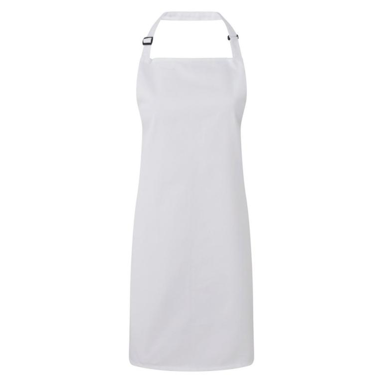 Antimicrobial bib apron White