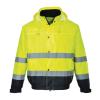 Hi-vis bomber jacket (S463/S226) Hi-Vis Yellow/Navy