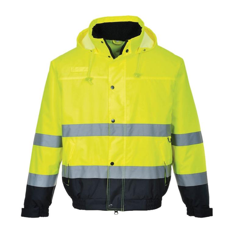 Hi-vis bomber jacket (S463/S226) Hi-Vis Yellow/Navy