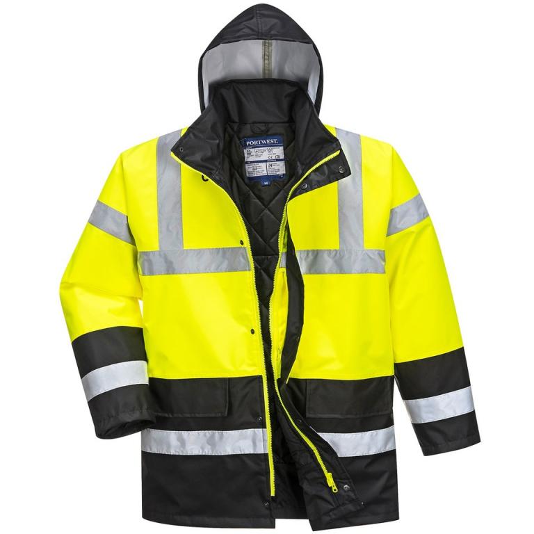 Hi-vis traffic jacket (S466/S467) Yellow/Navy