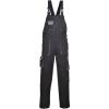 Portwest Texo contrast bib and brace (TX12) Black/Grey