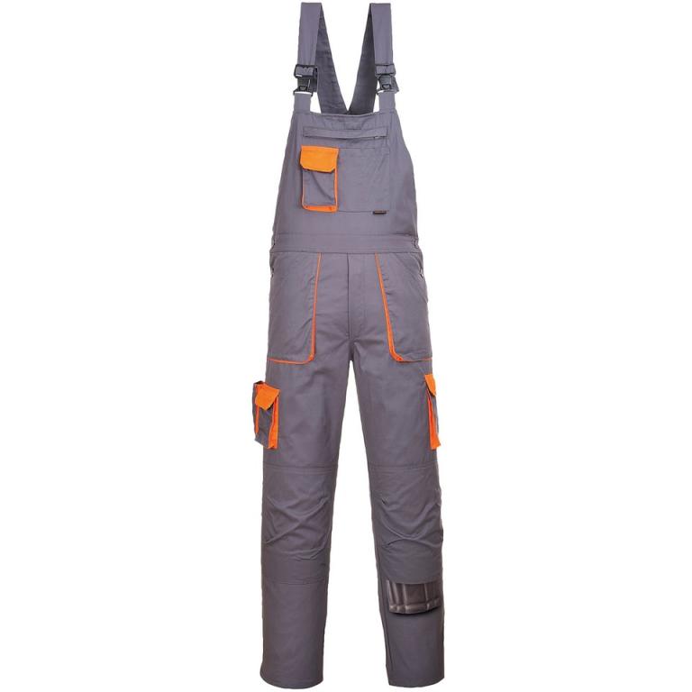 Portwest Texo contrast bib and brace (TX12) Grey/Orange