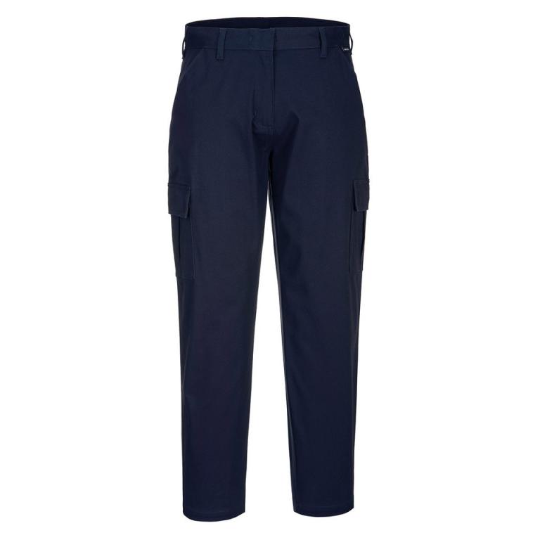 Women's stretch cargo trousers (S233) slim fit Dark Navy