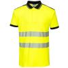 PW3 Hi-vis polo shirt (T180) Yellow/Black