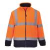 Hi-vis mesh-lined fleece (F300) Orange/Navy