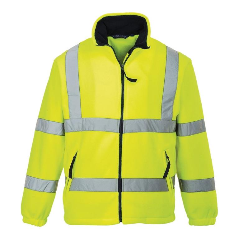 Hi-vis mesh-lined fleece (F300) Yellow