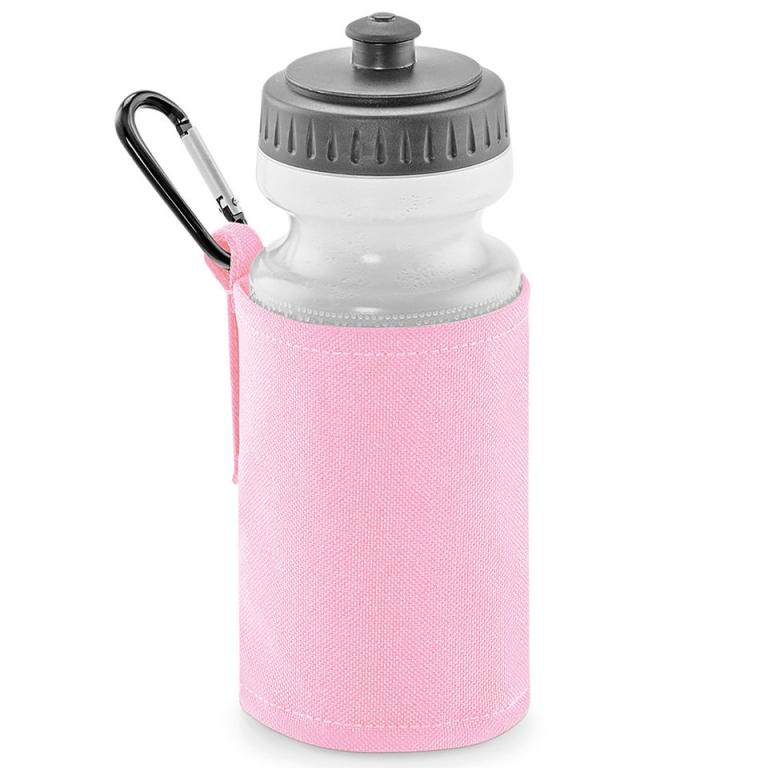 Water bottle and holder Classic Pink