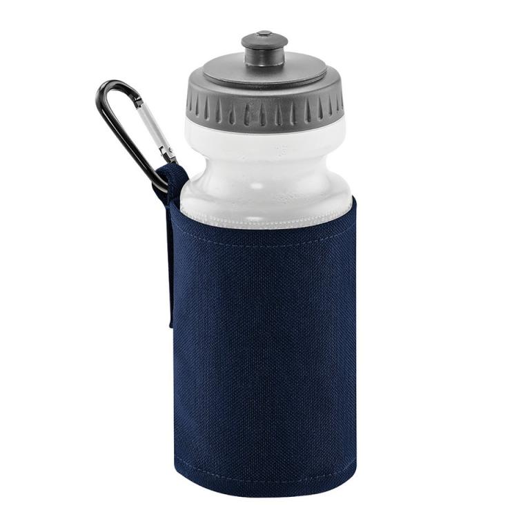 Water bottle and holder French Navy